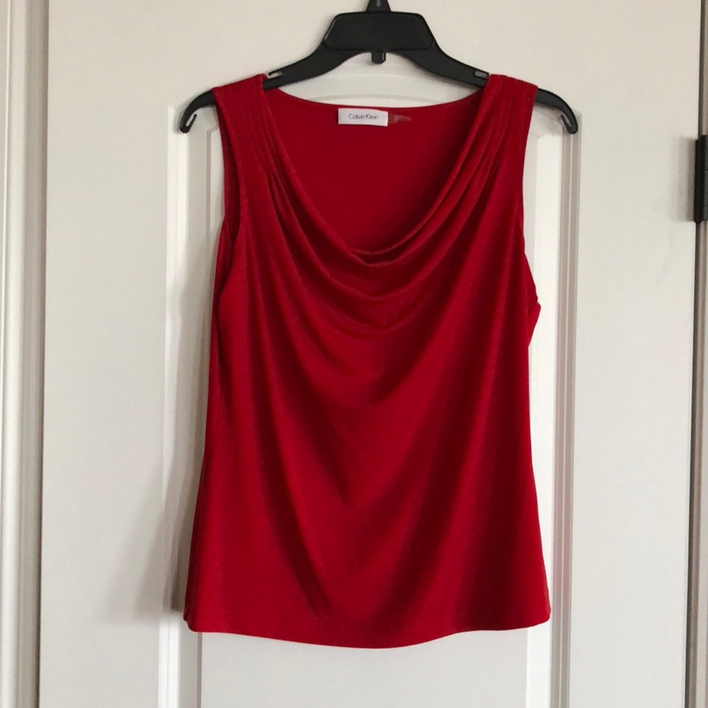 Calvin Klein silky sleeveless top
